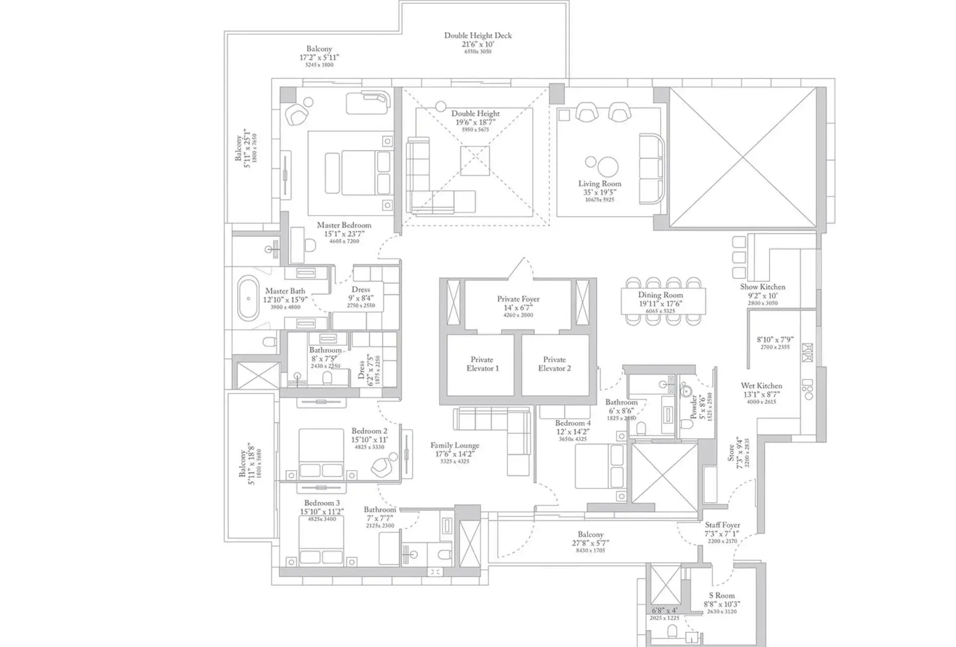 Sobha Central s 2 floor plan